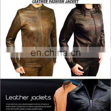 Leather Jacket, Women leather jacket / Sheepskin fashion leather jacket