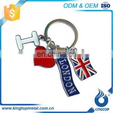 Universal Different Countries Metal Logo Key Ring Custom Keychain photo-6