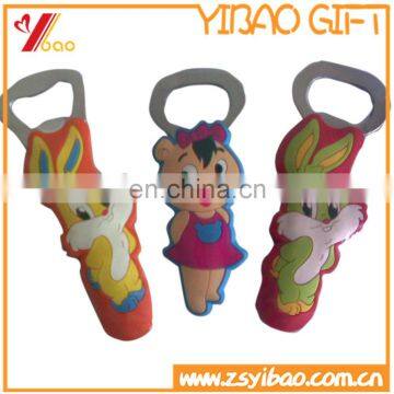 3D animal pvc bottle opener /cartoon style bottleopener/ funny pvc 3D bottle opener