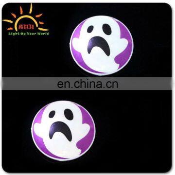 frightening fashion led glowing badge for halloween