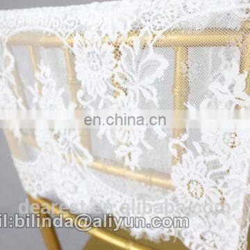 Lace Chair Cap, Chiavari Chair Sash,black and White Wedding Chair Decoration photo-2