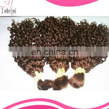 Hot sale factory cheap price high quality 100% human remy indian curly hair extensions 3pcs lot