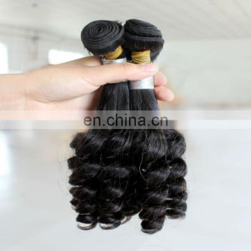 unprocessed wholesale 100% virgin funmi hair bouncy curl brazilian hair angels weaves