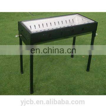 Custom size portable Black Iron non-stick outdoor charcoal bbq grill