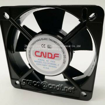 CNDF  ventilation exhaust flow ac cooling fan 135x135x38mm 220/240VAC TA13538MSL-2  with CE and 2 years warranty