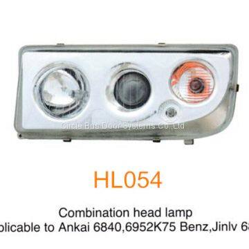 Ankai 6840,6952K75 BENZ,Golden Dragon 6800 bus head lamp,bus front light(HL054)