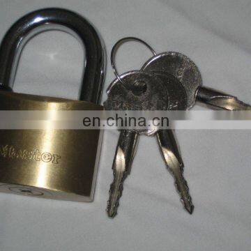 copper padlock with 3pcs cross keys