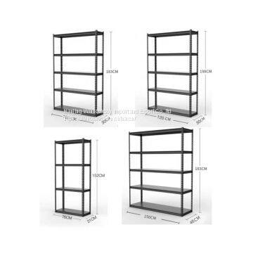 Boltless teardrop storage shelf and rack