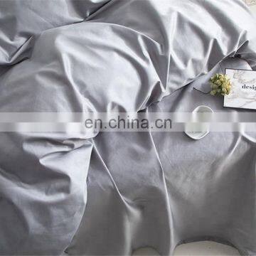100% Satin Duvet Cotton Home Luxury Bed Sheet Bedding Set Grey photo-4