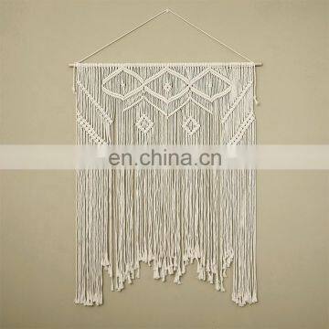 2019 Handicraft Home Accessories Macrame Cord Art Hotel Bar Used Large Cotton Macrame Rope Wall Hanging Accessories photo-7