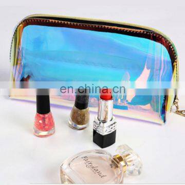 Latest transparent toilet bag waterproof perfume lipstick organizer bag cosmetic shell pouch for night show