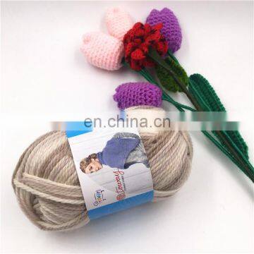 Cheap 100% Wool Yarn Pure Wool Space Color for Hand Knitting and Crochet photo-2