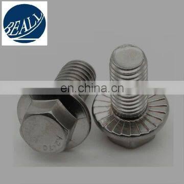 high quality Inconel 600 M8 bolt stud bolt stainless steel hexagon head flange bolt