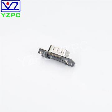 Cheap Mini Connectors 9Male Right Angle Multimedia Connector Assembly Customized Riveted in Black and Gold photo-4