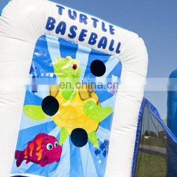 Seaworld Themed Inflatable Carnival Games Set Big Mouth Baseball Basketball Challenge Game For Children photo-5