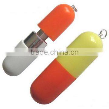 pill shape usb flash drive with high quality low price