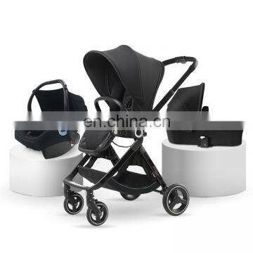 High-view multifunctional baby stroller can sit reclining folding shock absorber two-way newborn baby carriage 3 in 1