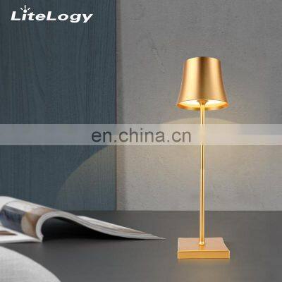Customized Desk Lamp Modern Desiner USB Charging Portable Battery Cordless Wireless Table Lamps For Hotel