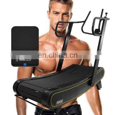 air runner  multifunction manual treadmill Hot sell high quality curved  treadmill gym running machine for gym