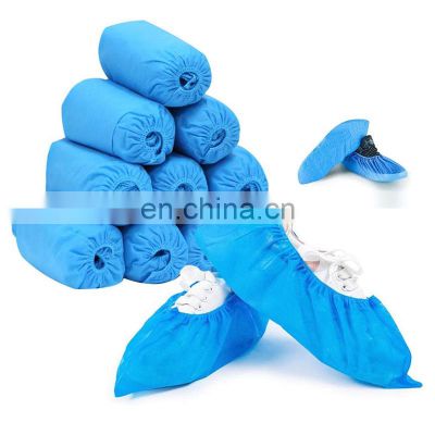 Unisex Disposable Non Woven Polyethylene Non Slip Protective  Shoe Cover