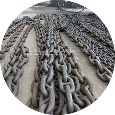84mm Stud Link Marine Anchor Chains With BV Certificate