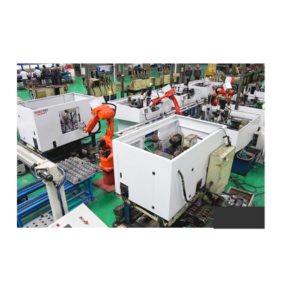 Cnc Machine Tending Robot for Shift Knobs Propeller Engine Blocks