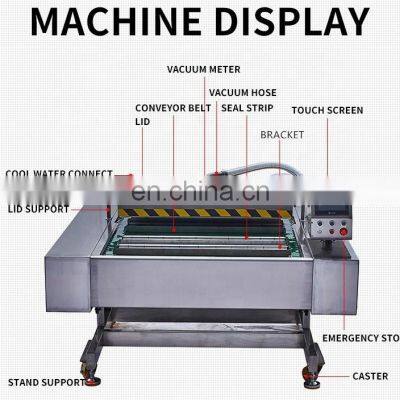 LONKIA Roll-Packing Conveyor Rolling Belt Micro Computer Control Vacuum Packaging Egg Roll Packing Machine photo-3