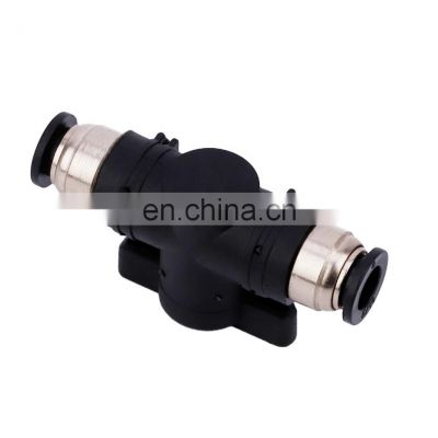 BUC-6 BUC Hand Valve Switch Connector Plastic Quick Joint Adapter Push Lock Air Fitting Pneumatic Tube Fittings