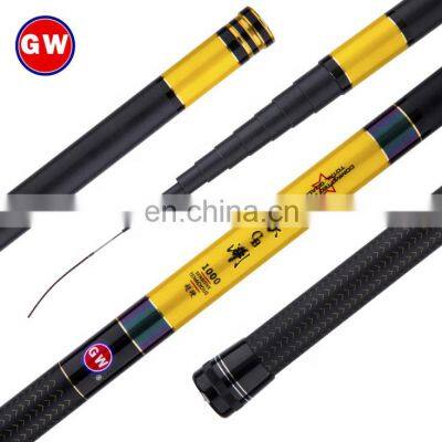 GW carbon fiber Powerful Super hard Ultralight Hand pole Shore 8m/9m/10m Fishing Rod