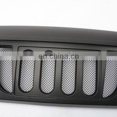 ABS Grille With Mesh for Jeep Wrangler JK 2007-2017 4x4 Accessories Maiker Manufacturer Front Car Grills photo-4