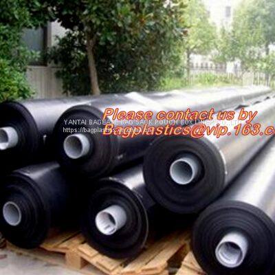 Construction Builder Film Waterproof Dampproof Clear / Black Plastic Poly Film Rolls PVC EPDM PONDS LINER Geomembrane photo-4