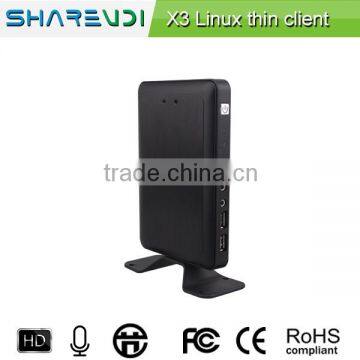 mini pc cloud computer X3 upgrade version FL300 arm a9 fanless RDP 7.1 multiple user pc