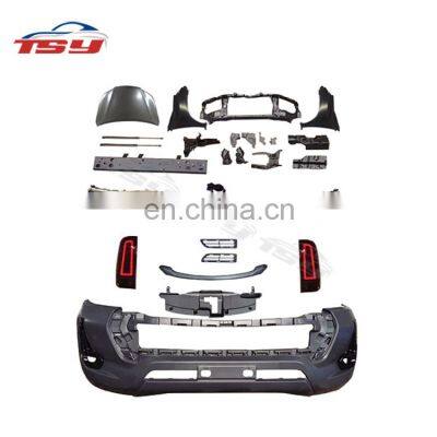 Factory hot sale car parts new style body kit for Hilux vigo 2005-2014  upgrade to revo 2021