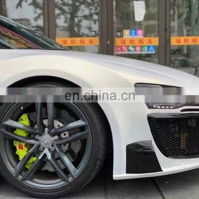 Runde Half Carbon Or Resin Material For 2008-2016 Audi R8 REGULA Style Body Kit Front Bumper Side Skirt Rear Bumper Spoiler