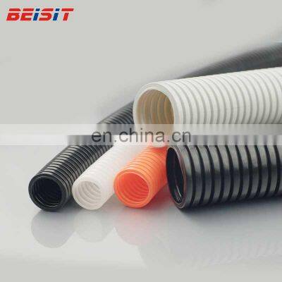 Black Grey PA6 PA12 Electrical Ip68 Flexible Corrugated Electrical Conduit Pipes