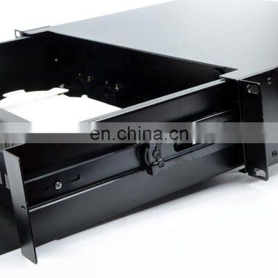 2U 19'' Sliding Type Rackmount Fiber Optic 48 Port Optical Cable SC 48 Core Drawer Type Terminal Box photo-5