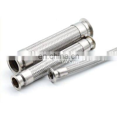 Sanitary Stainless Steel Flexible Clamped Metal Hose Pipe Food Grade