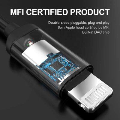 Lightning Earbuds MFi Certified Earphones Headphones With Microphone and Volume Control Compatible With IOS 10 or Later photo-3