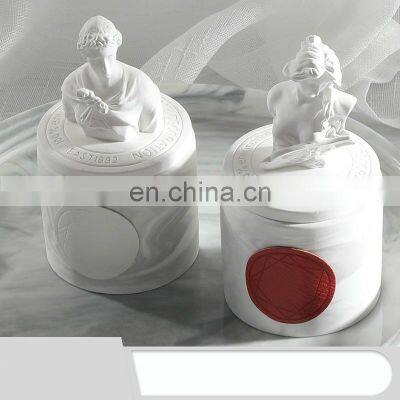 New Arrival Fancy Design Custom Label Available Mythology Sculpture Lid Essential Oil Container Aromas Scent Candles photo-5