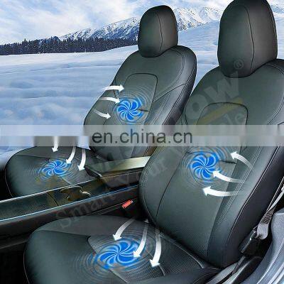 Hansshow Car air ventilation system cooling seat cushion ventilated seat for Tesla Model 3 Y 2021 2022