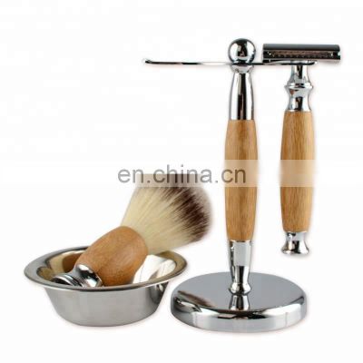 Handmade Bamboo Safety Razor Shave Kit