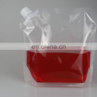 OEM Servicebeverage Detergent Stand up Doypack Plastic Clear Spout Pouch Bag