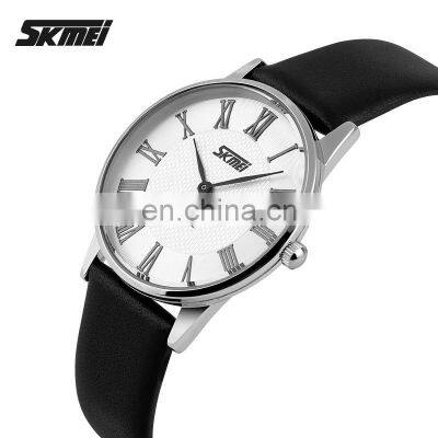 Skmei 9092 Quartz Water Resistant Relogio Masculino Famale Reloj 30m Leather Strap