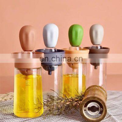 Kitchen Silicone Oil Bottle Brush Baking Barbecue Grill Oil Brush Dispenser Pastry Steak Oil Brushes Kitchen Baking BBQ Tool