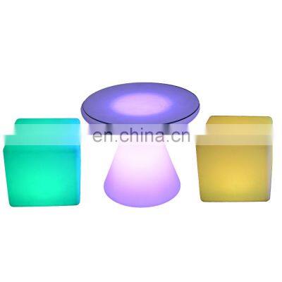 mobile bar tables decorative led cube chair outdoor furniture decoracion para eventos cube LED light