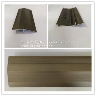 Composite Wood Floor Edge Bar Cabinet Partition Stair Seven-word Buckle Bar Aluminum Alloy Right Angle Buckle