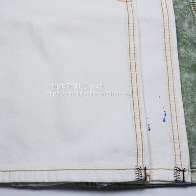 7oz 100% Cotton Half-bleached Fashion Jean Fabrics W185517