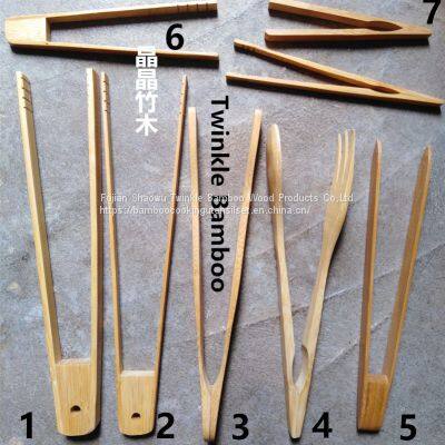 Bamboo Cooking Tong/bamboo Wood Bread Tongs Wholesale Bamboo Wood Itmes photo-2