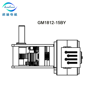 SM15 Right Angle 90° Gearbox 15mm Micro Stepper Motor 5v 42:1 105:1 photo-2
