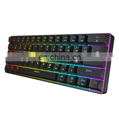 Hot sell mechanical gaming keyboard 60% mechanical gaming keyboard rgb 60% mechanical gaming keyboard